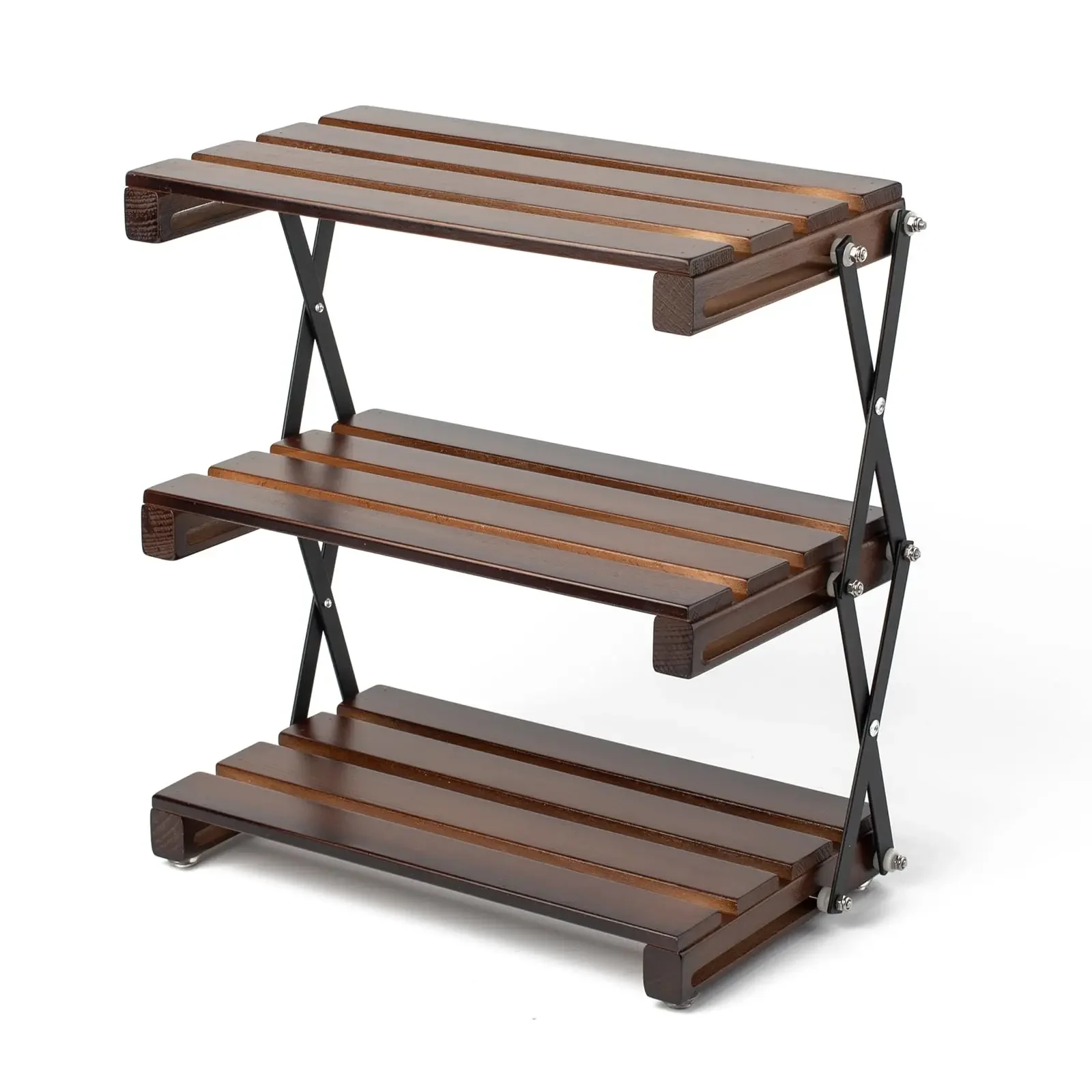 Outdoor Camping Rack Camping Storage Rack Portable Three-tier Easy To Carry Foldable Picnic Barbecue Folding Table