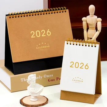 Calendario da tavolo 2026 Elenco delle cose da fare annuale Agenda giornaliera mensile Libro di gestione del tempo