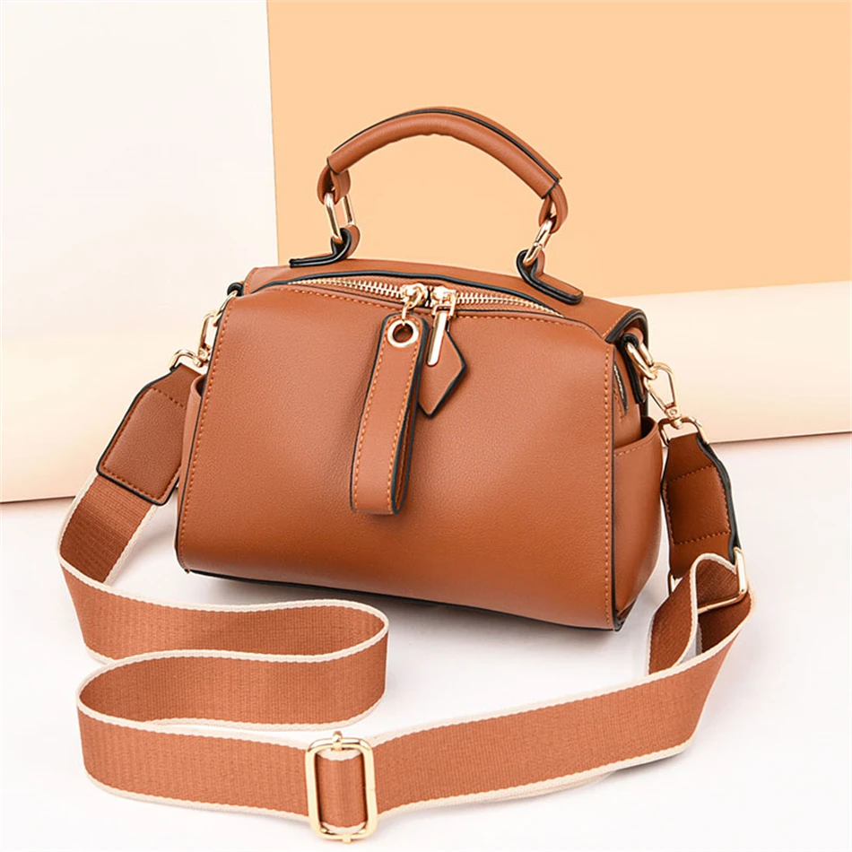 Fashion Women Shoulder Messenger Bags High Quality Leather Handbag Large Capacity Crossbody Bags for Women 2022 New Tote Bag