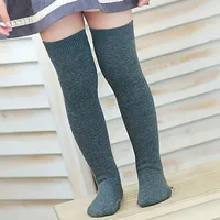 Women Girls Knee Socks Cotton Casual High Thigh Stockings Soild Color Academic Style Lolita Ladies Girls Warm Knee Socks 3