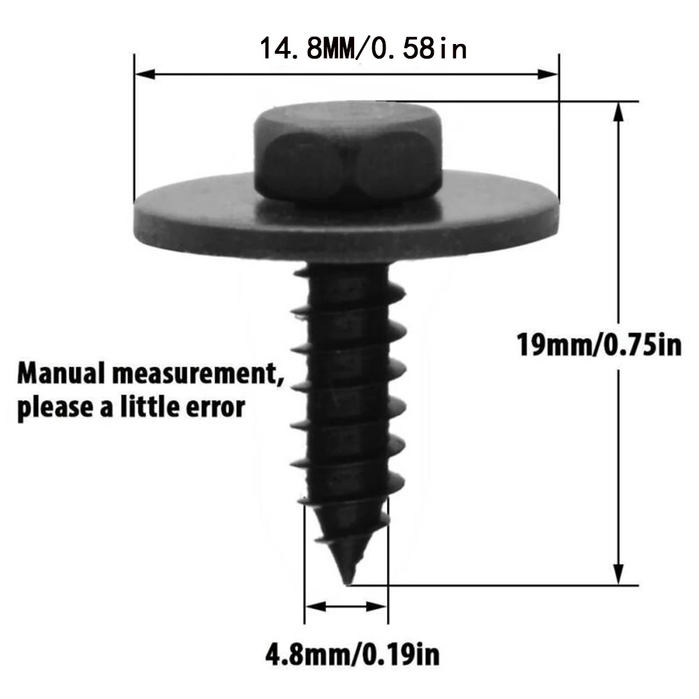 20pcs Car Hex Head Screw For BMW 07147129160 Fender Liner thumbnail 4