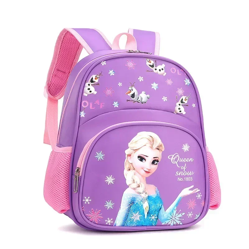 Disney Frozen Elsa New Kindergarten Schoolbag Cartoon Boys and Girls Backpack Cute Baby Schoolbag for Primary School Students 2