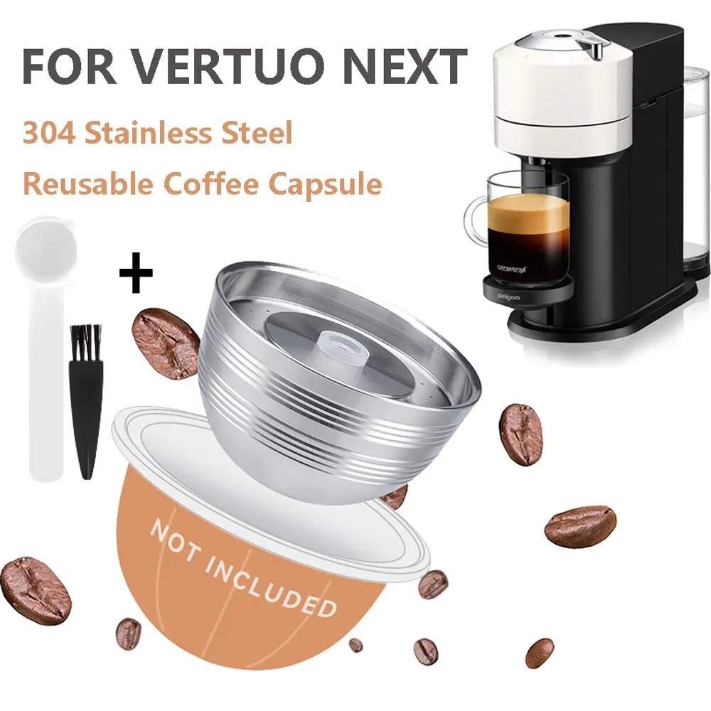 For Nespresso Vertuo Next Reusable Stainless Steel Capsule Vertuoline
