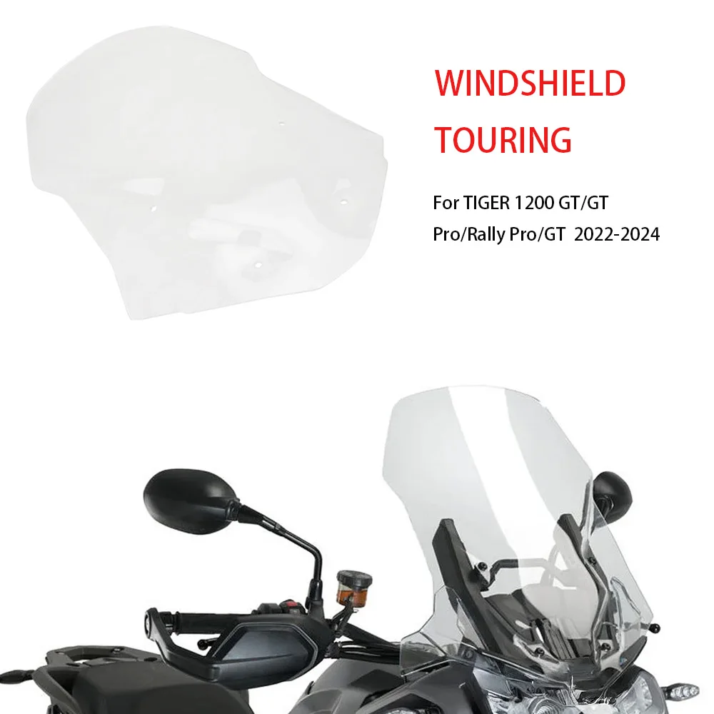 

New Motorcycle Windshield Windscreen Wind Deflector For Tiger 1200 GT TIGER1200 GT Pro/Rally Pro/GT Explorer/Rally Explorer