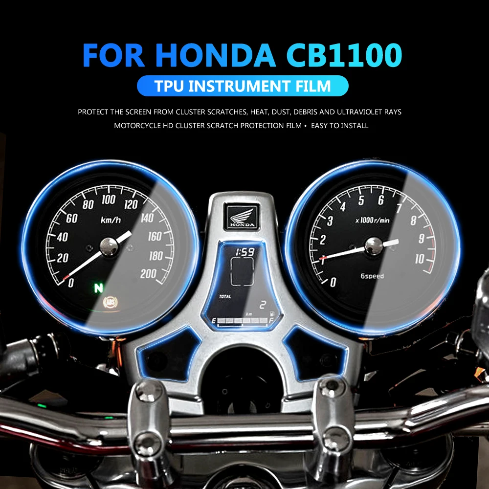 

For Honda CB1100 CB 1100 Motorcycle Scratch Cluster Screen Dashboard Protection TPU Instrument Film