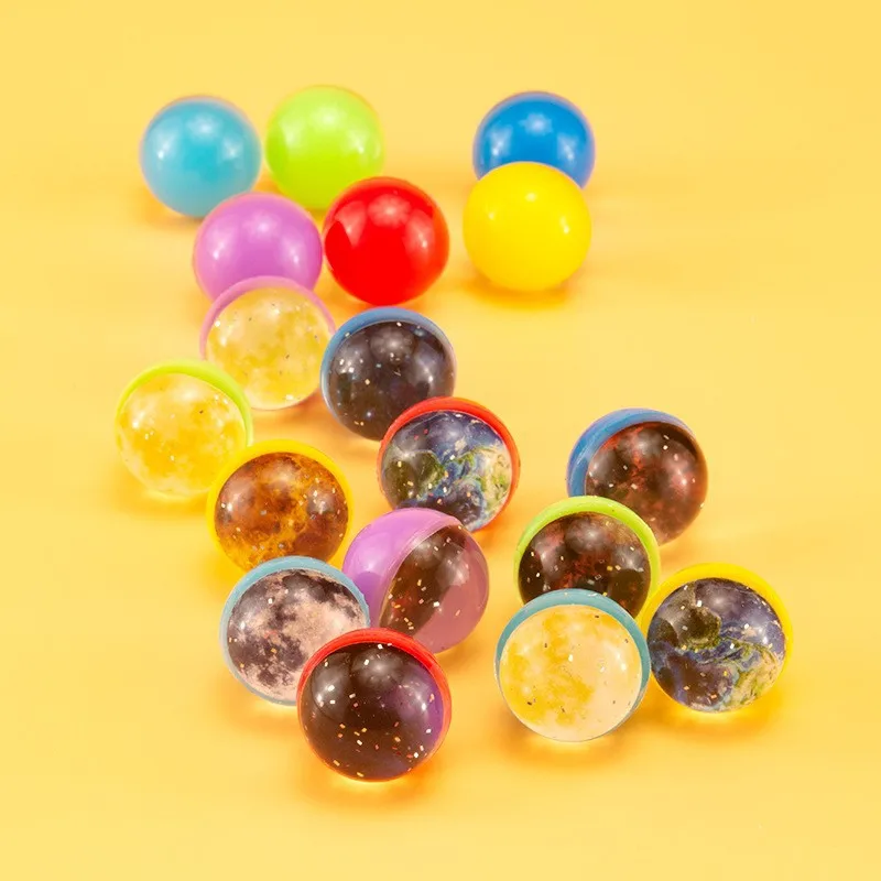 12pcs Children Bouncy Ball Toy Planet Elastic Ball Rubber Indoor And Outdoor Toys  Starry Sky Elastic Ball Juggling Jumping Ball 4