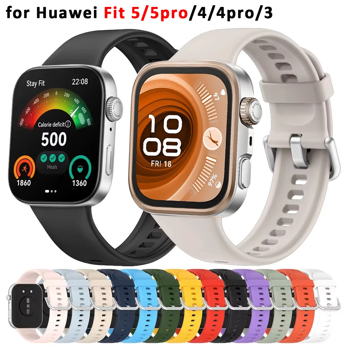 Original Silicone Strap Replacement Wristband Sport Bracelet Belt Accessories