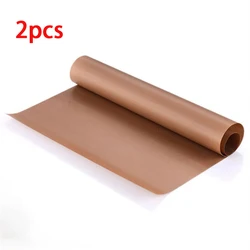 2-Pack Non-Stick Reusable Baking Mats - Oil-Proof, Heat-Resistant Oven Pads (WHITE)