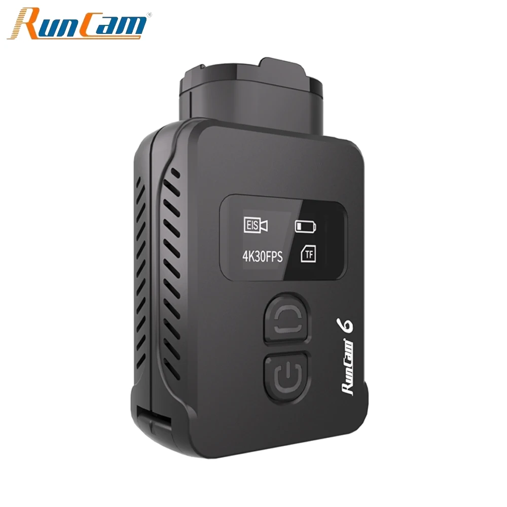 RunCam 6 4K 30HD Portable Sport Camera MP4 Video Format OLED Screen Display for FPV RC Drone Recording thumbnail 2