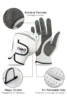 Pack 1 Pcs Men Golf Gloves Left/Right Hand Micro Soft Fiber Breathable With Anti-slip Granules Cool Comfortable Golf Man Glove 4