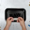 RAW Matte Black Murder'd Cigarette Rolling Tray 1