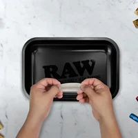 RAW Matte Black Murder'd Cigarette Rolling Tray 1