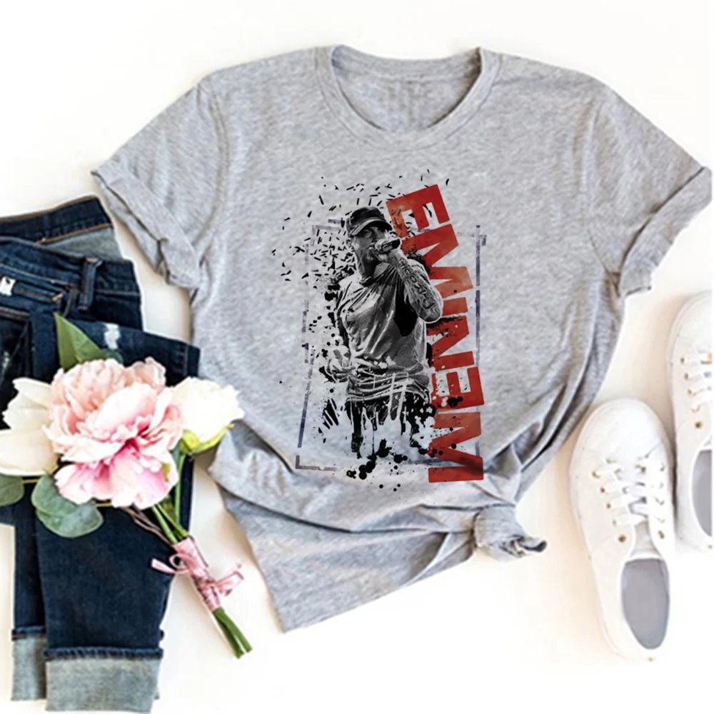 Eminem t shirt women harajuku t-shirts girl funny 2000s designer clothes 3