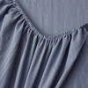 Cotton Fitted Sheet with Elastic Band Anti-Slip Mattress Cover for Single Double Queen King Bed Adjustable Plain Fitted Bedsheet 3