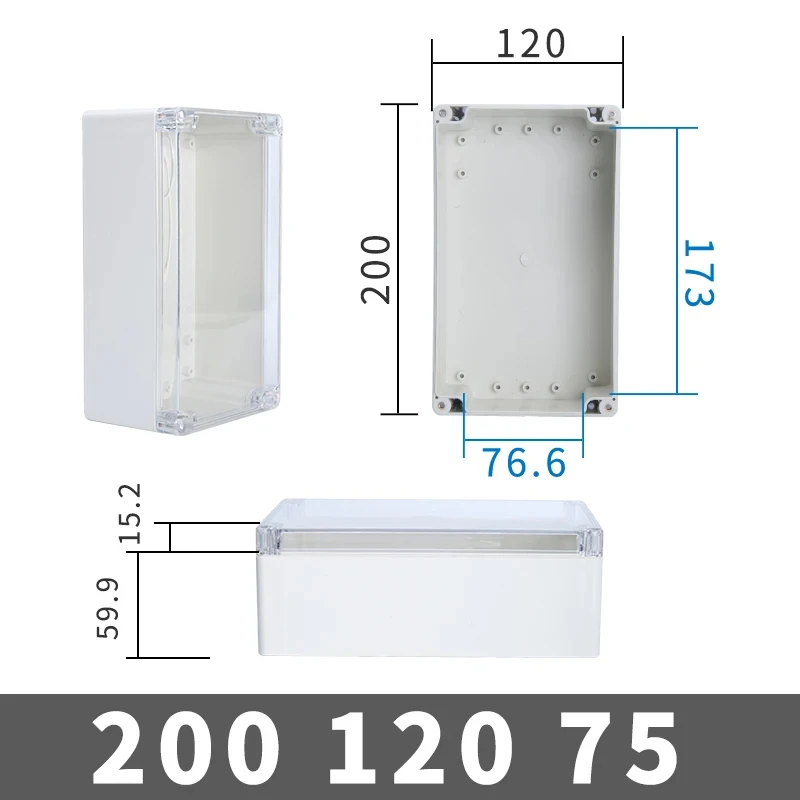 Waterproof Transparent Electronic Project Enclosure Box
