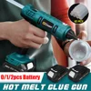 Electric Hot Glue Gun Cordless Heat Gun Battery Hot Silicone Gun DIY Hand Tool  for Makita 18V Battery with 10 Hot Melt Adhesive 6