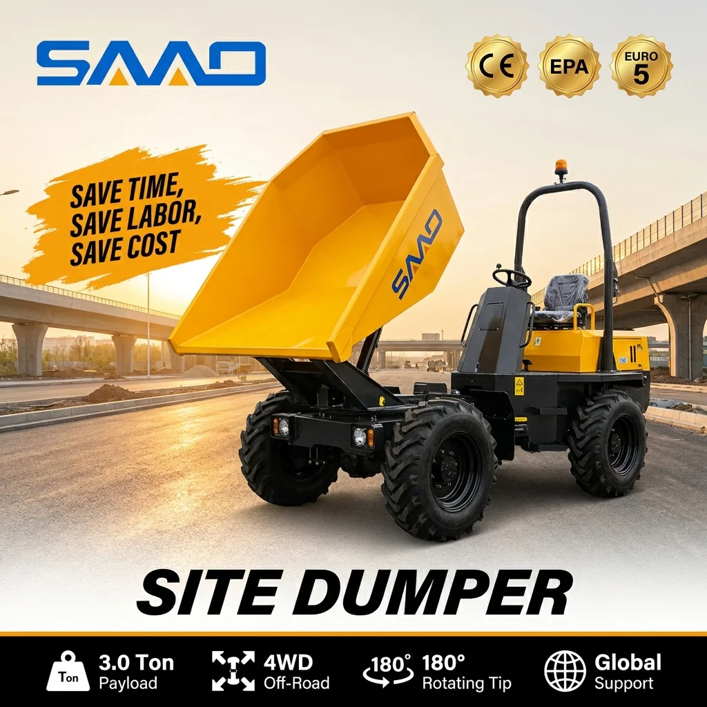 Meistverkaufter Angepasster Mini-Dumper, Geländegängiger Mini-Kipper, Langlebiger Landwirtschafts- und Baustellen-Mini-Dumper für den Täglichen Einsatz