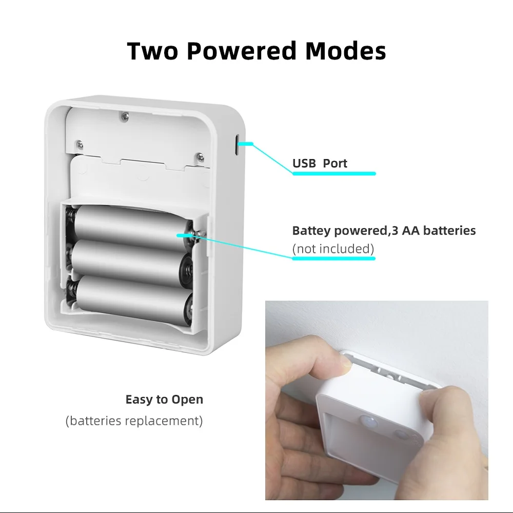 Sensor de Movimento Automática com Porta Usb para Casa Night Light Dupla Indução Lâmpada Parede Interior Crianças Sala Estar Quarto Cabeceira Led Pir 5 dupla indução lâmpada parede automática com porta