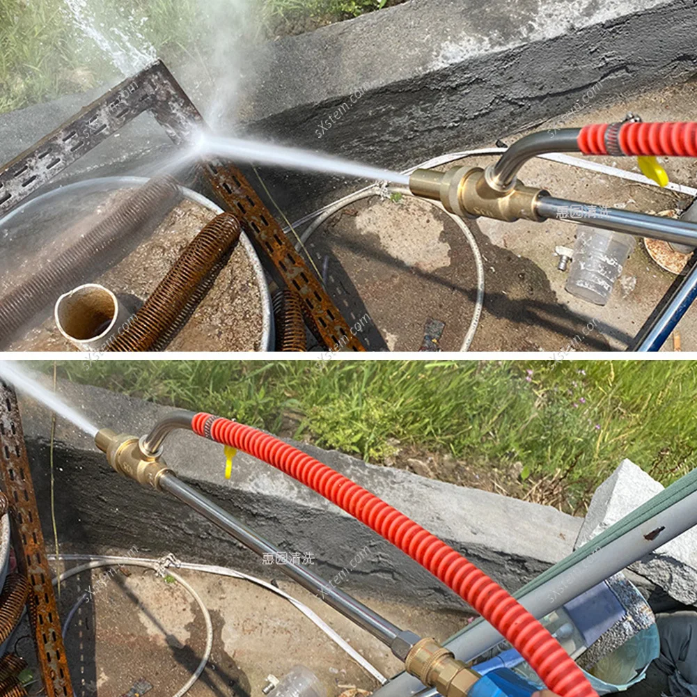 High Pressure Sand Blaster Wet Sandblasting Kit 5000PSI Pressure Washer 1/4''Plug Outdoor For Rust Removal