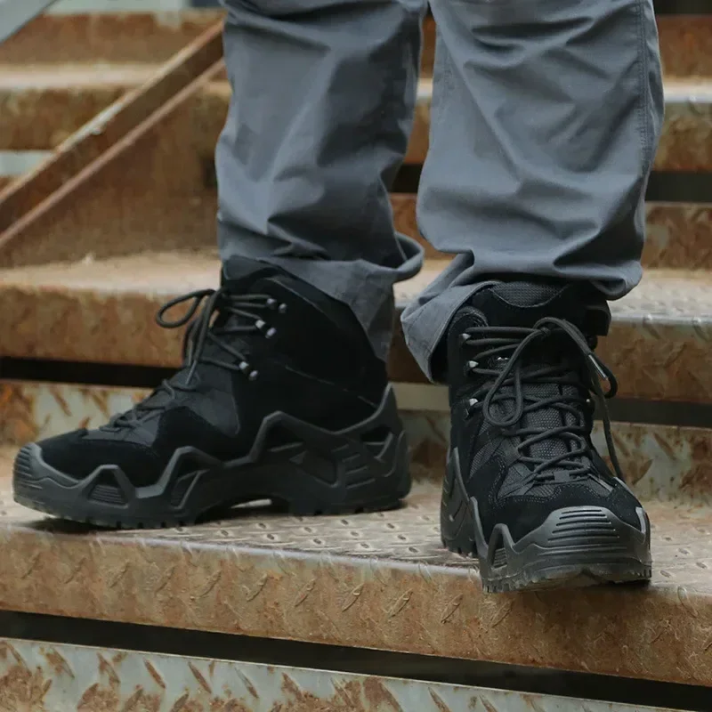 Men Outdoor Training Desert Boots Men Outdoor Camping Hiking Mountaineering Trekking Hunting Non Slip Shoes Sneakers 4