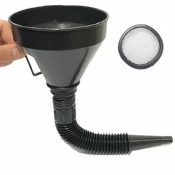Engine Refueling Funnel with Filter for Car Motorcycle Truck Extension PipeOil Gasoline Container Oil Funnel Moto Accessories