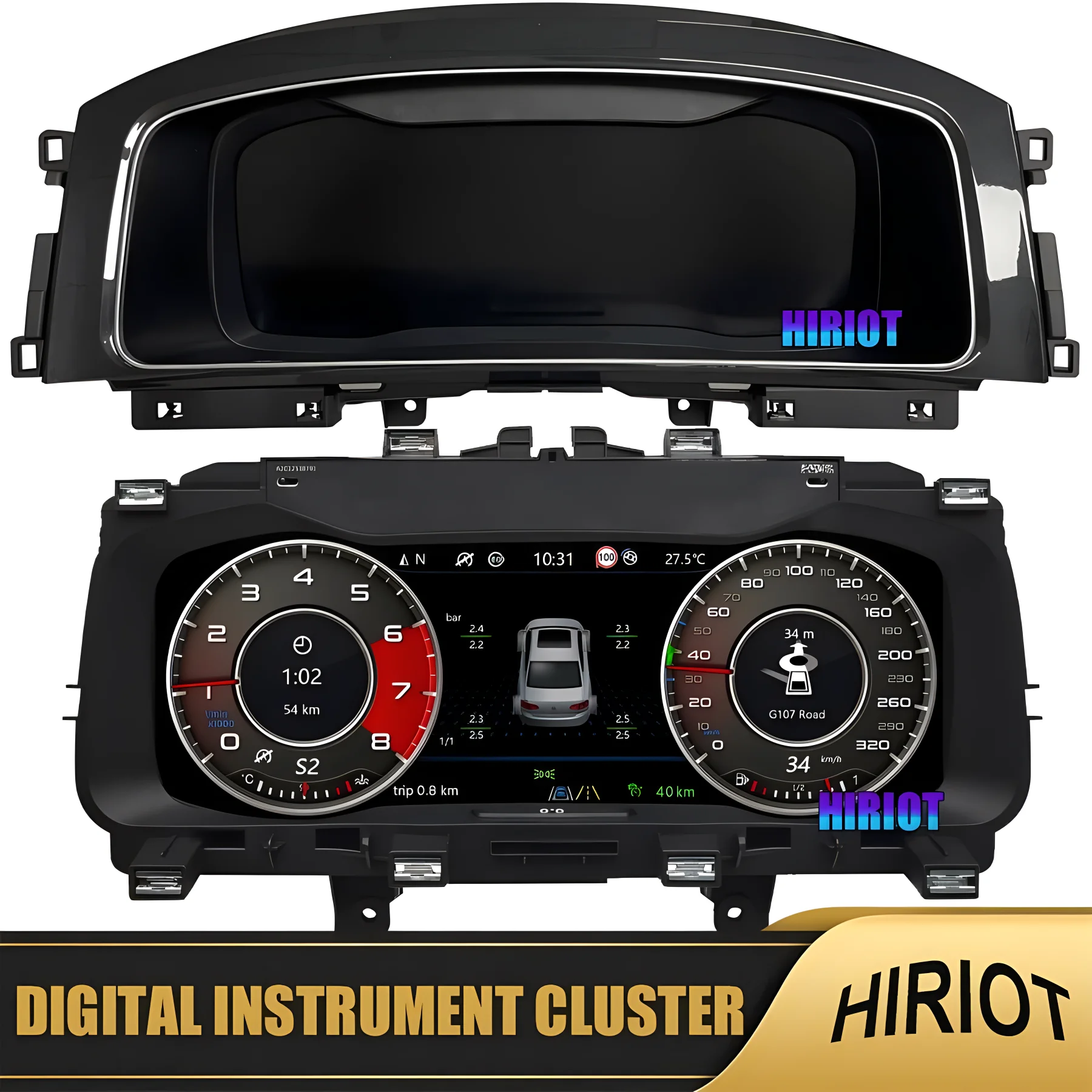 Digital Instrument Gauge Cluster For VW PASSAT B7 B8 CC Tiguan Golf 6 7 MK7 GTE Scirocco Jetta LCD Dashboard Panel Speedometer