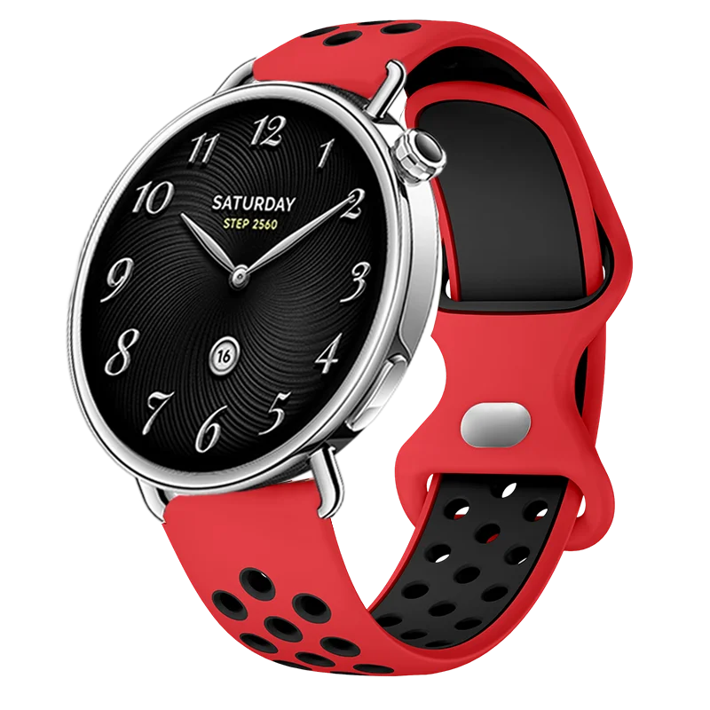 Quick-Dry Breathable Sport Wristband: Soft Silicone Band with Round Hole Strap Design