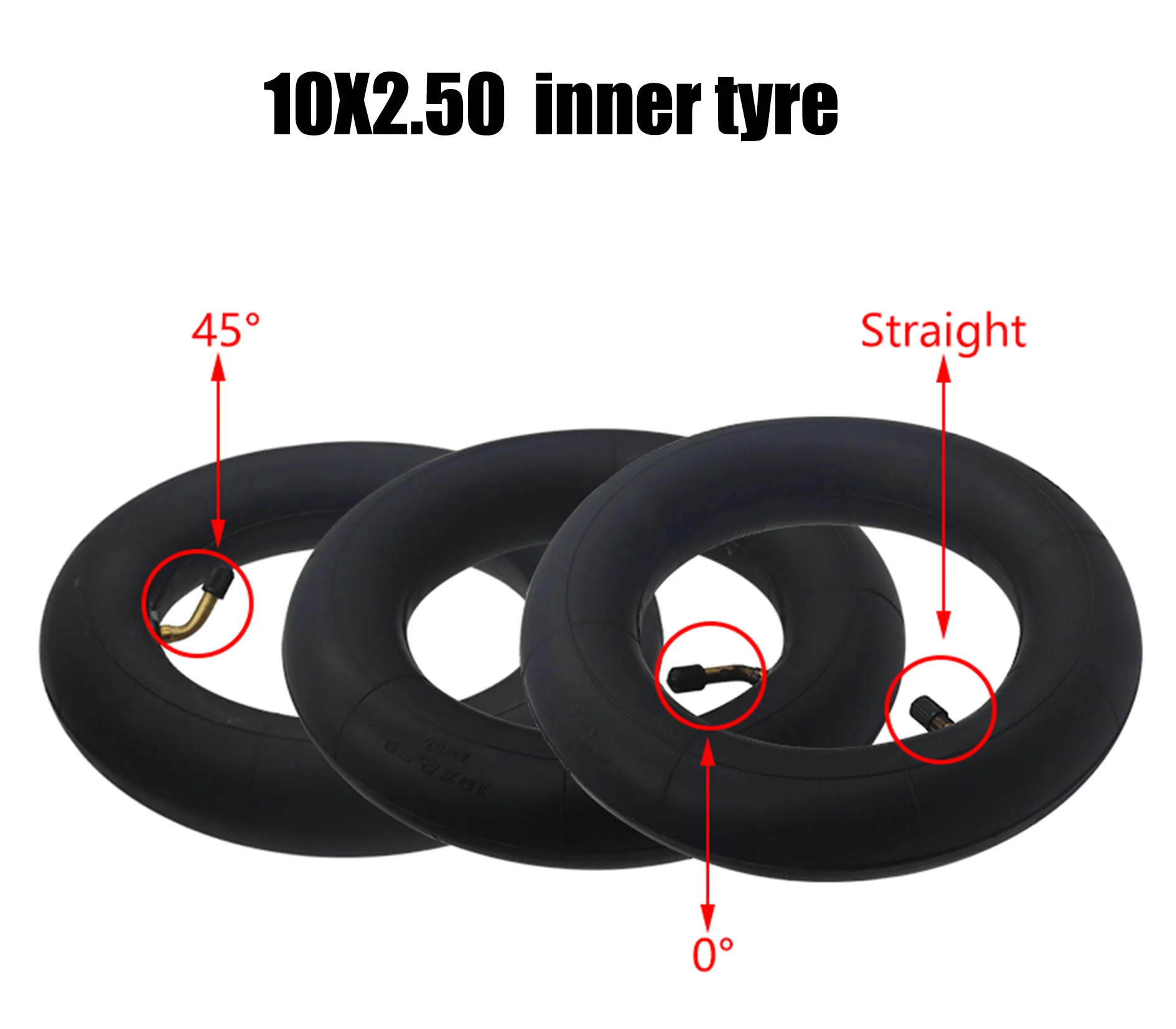 HOTA 10X2.50 Inner Tube 10x2.5 for Baby Stroller Pram Electric Scooter ...