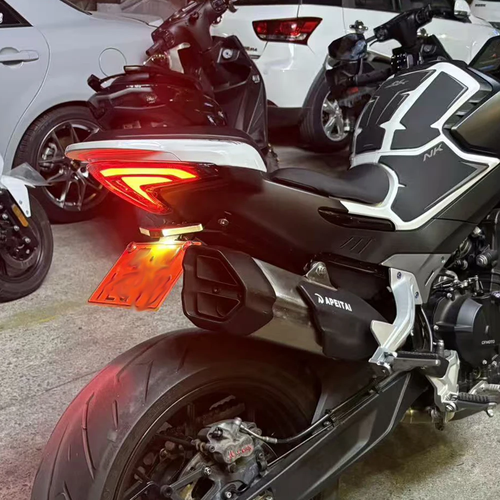 800NK 리어 번호판 개조 숏 테일 어셈블리 차량 번호판 프레임 CFMOTO 800NK 2025-2026 오토바이용
