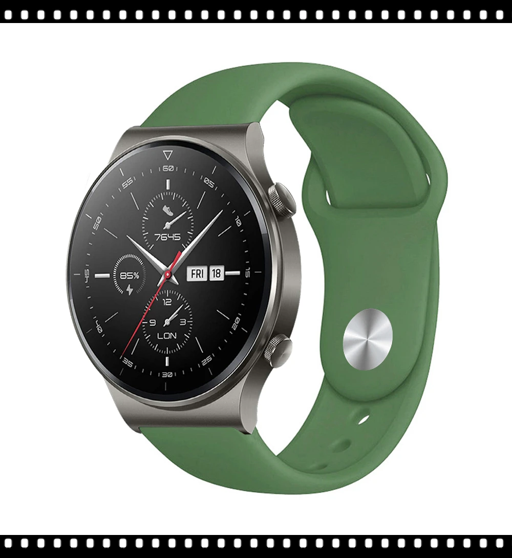 Premium Silicone Replacement Watch Band - 20mm/22mm, Various Smartwatches