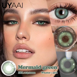 Natural Green Colored Contacts - Enhancing Yearly Lenses (Mermaid)