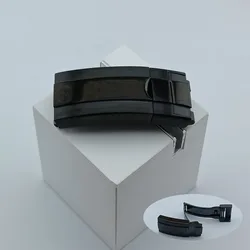 High-Quality 20mm Rubber Strap with Stainless Steel Buckle (NO.11 black)