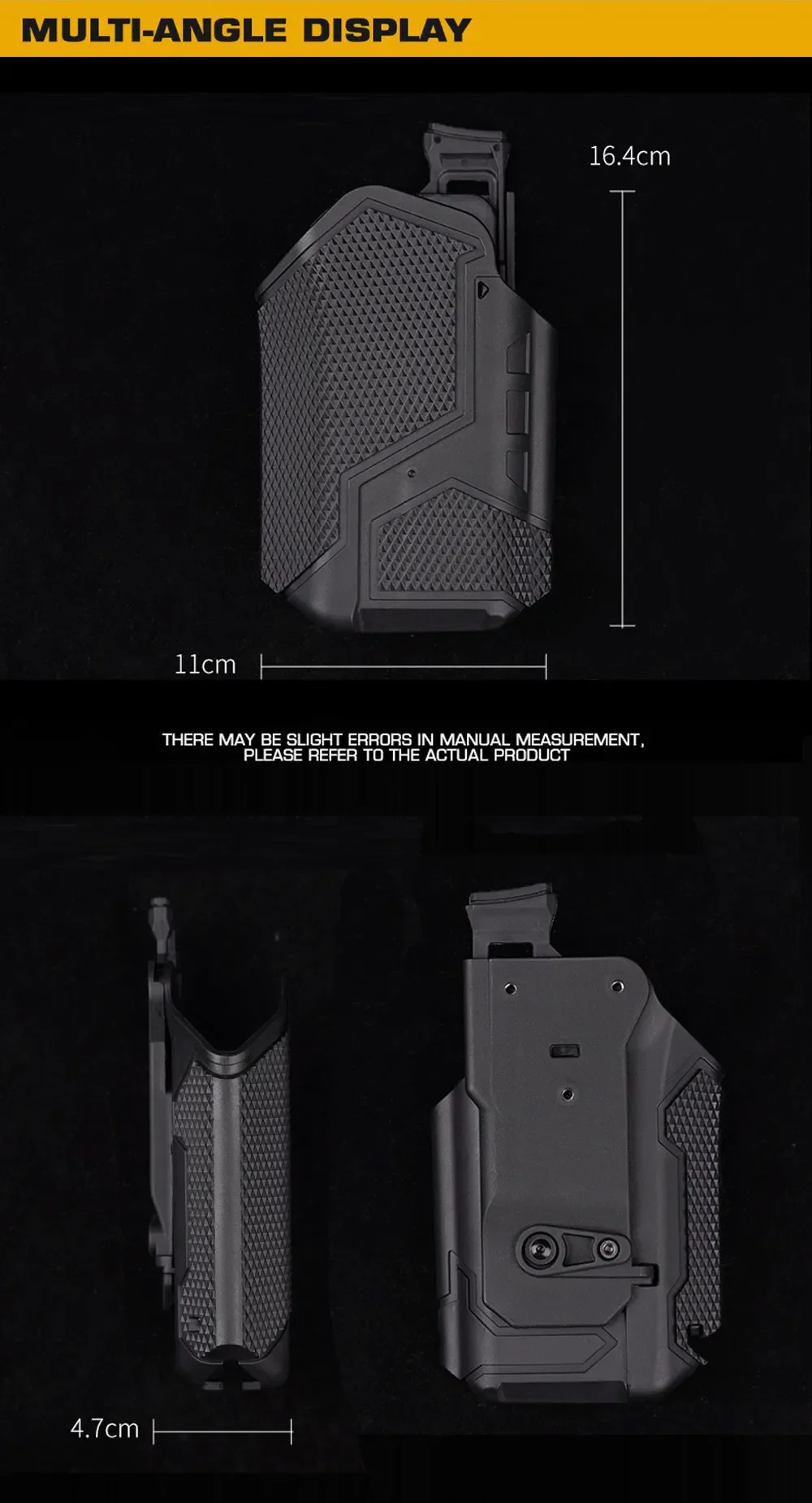 Description Picture 5 of itemTactical Surefir X300U Flashlight Universal Pistol Holster Lightweight-Bearing QLS Holsters for Airsoft SIG Glock 17 19