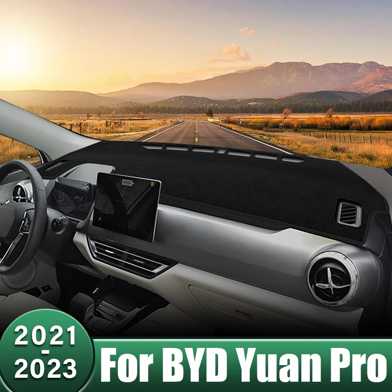

Car Dashboard Cover Avoid Light Pads Sun Shade Mats Non-Slip Case Anti-UV Carpets Accessories For BYD Yuan Pro EV 2021 2022 2023