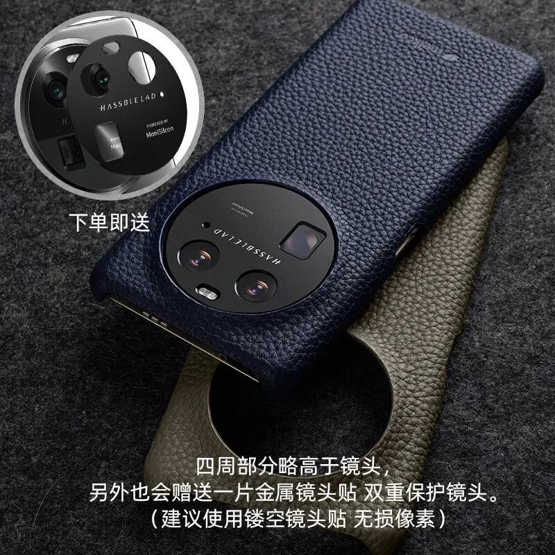 Case For OPPO Find X6 Pro Case Genuine Leather Cases X6 Luxury Fashion Business Back Cover