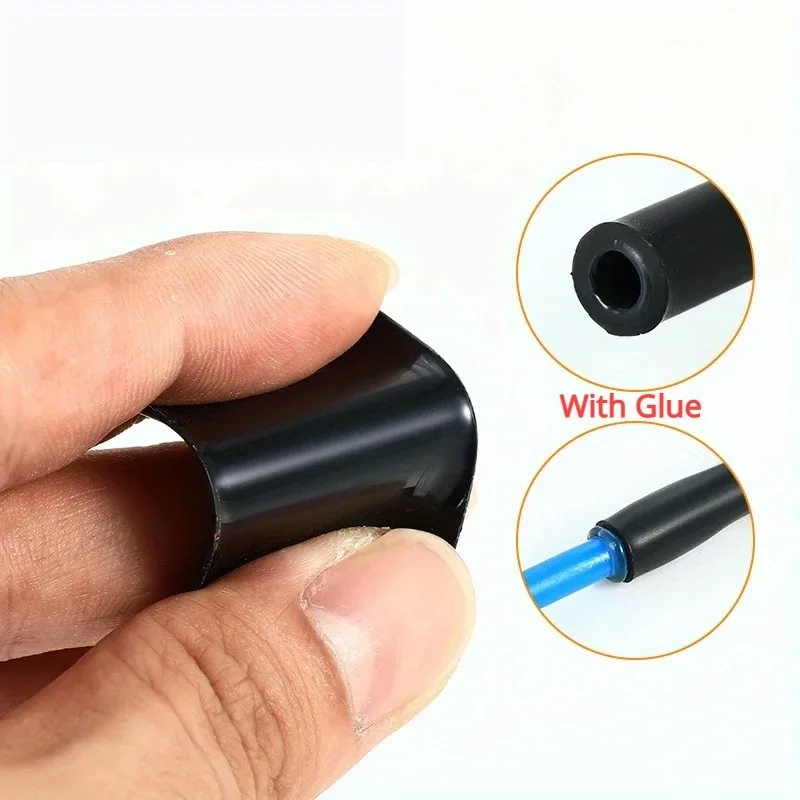 5M 3:1 heat shrink tube Glue Inside Diameter 1.6 2.4 3.2 4.8 6.4 7.9 9.5 12.7mm Adhesive Lined Sleeve Wrap heat shrink tube