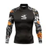 New Men's Swimsuit Rash Guard Long Sleeve Surfing Shirt UPF 50 Swimwear All Time T-Shirt Sportwear Surf Diving Clothes Rashguard 3