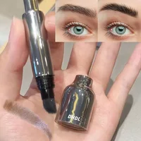 Wild Eyebrow Cream Pencil 2in1 Lasting 3D Brow Dye Cream Hairline Pen Anti-smudge Waterproof Brows Tint Black Eye Brow Makeup 1