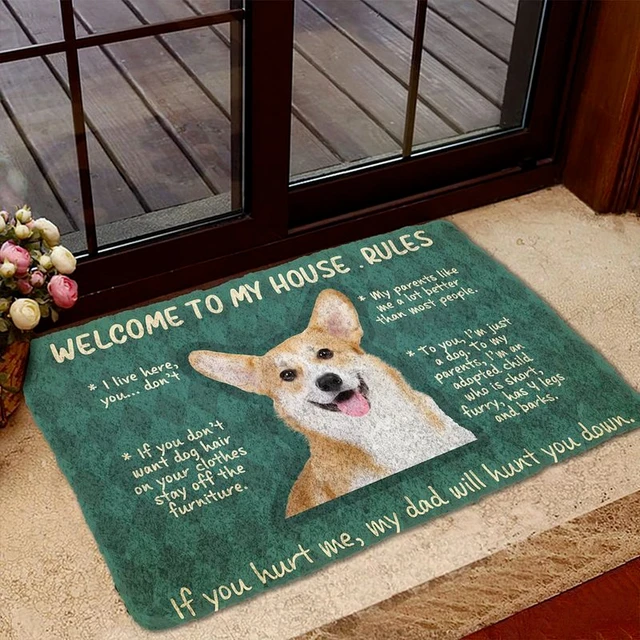 Corgi welcome mat Clearance