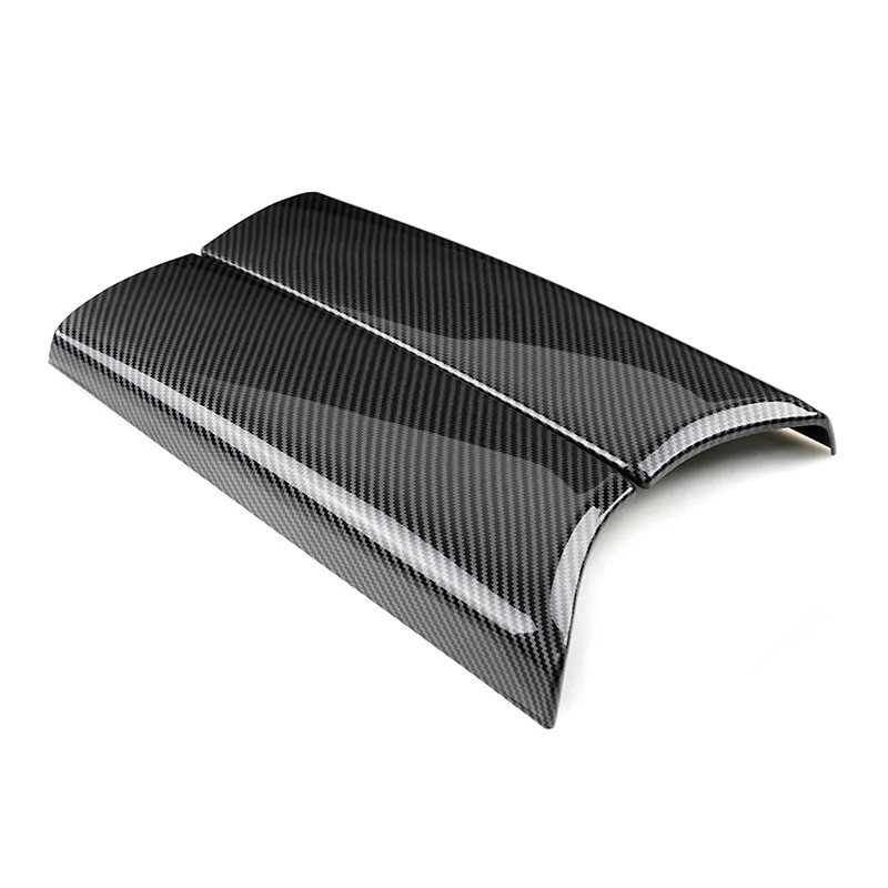메르세데스 벤츠 C GLC 클래스 W205 X253 2015-2021 차량용 액세서리 ABS 카본 텍스처 센터 콘솔 암레스트 박스 커버 트림