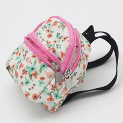 Labubu Doll Canvas Backpack Simulation Pet Bag - Cute Accessories (Floral Pink)