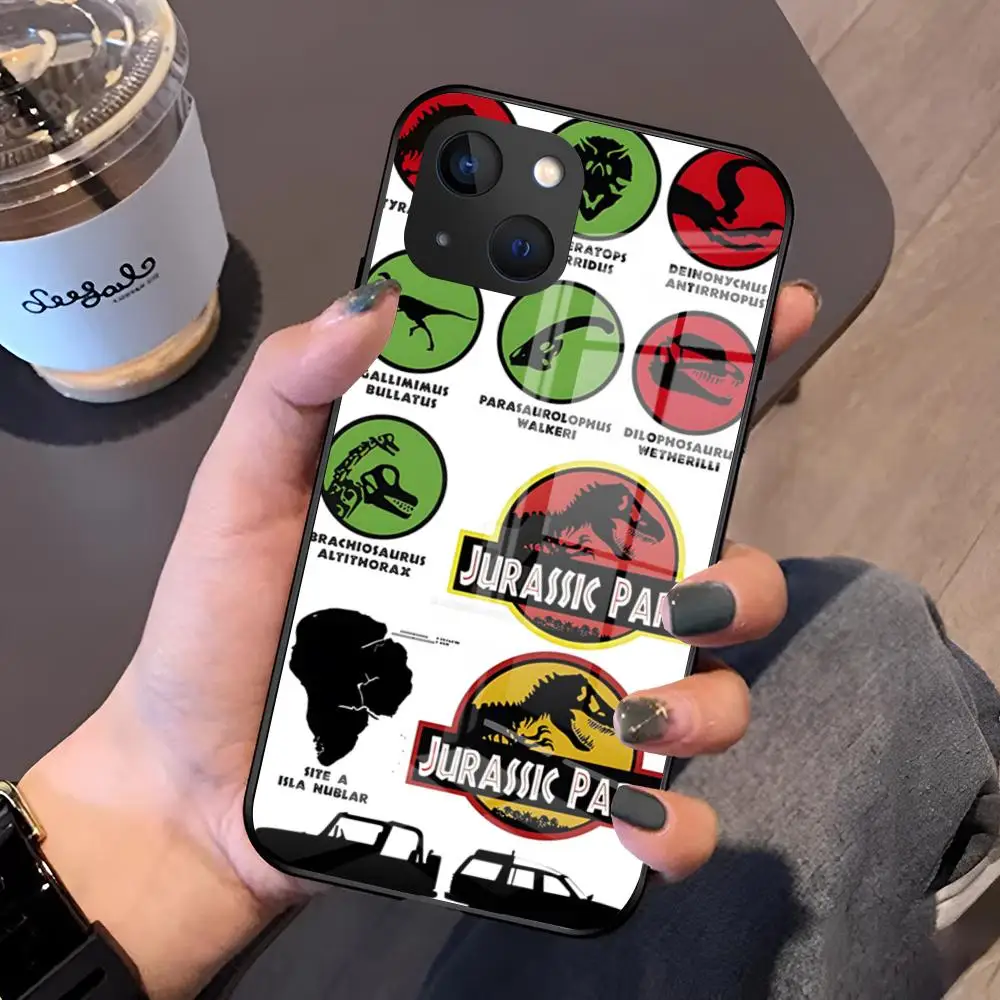 Jurassic Park Dinosaur World Glass Phone Case