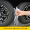 JBP-T217.2 Tandem Axle T-Chock - RV Wheel Chock - Camper Wheel Chock Stabilizer Scissor - T-Chocks for RV 6