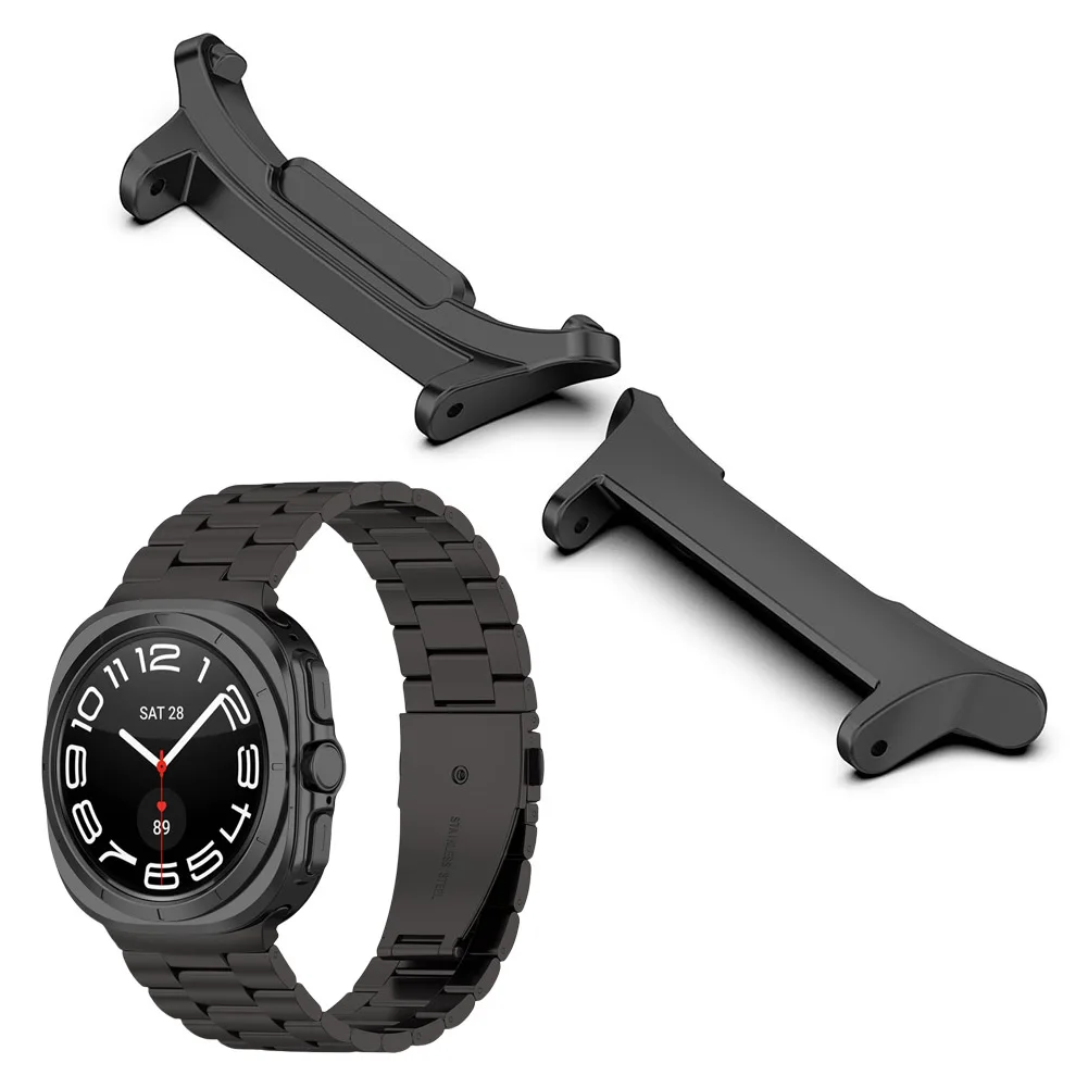 Premium Metal Watch Band Adapter Connector for Samsung Galaxy Watch 7 Ultra 47mm Quick Fit Durable Zinc Alloy