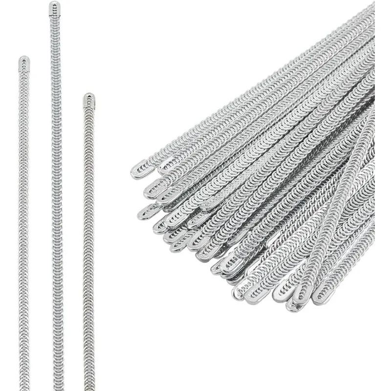 36Pcs 3 Sizes Spiral Metal Plastic Corset Bone 9/10/11inch Stainless Steel Spiral Corset Boning Stays for Corsets Costumes