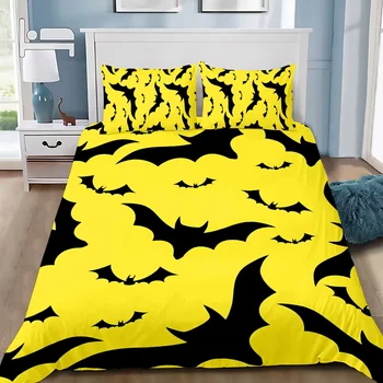 Batman Superhero Duvet Cover & Pillowcase Bedding Set 1
