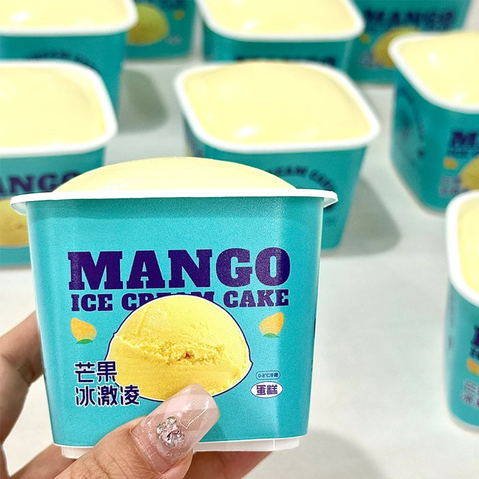 Jumbo Kawaii Ice Cream Squishy Soft Cake Bread Fidget Toy Cream Scented Slow Rising Anti Stress Relieve Squeeze Toys Kids Gifts Kitchen Food Toys Food Model