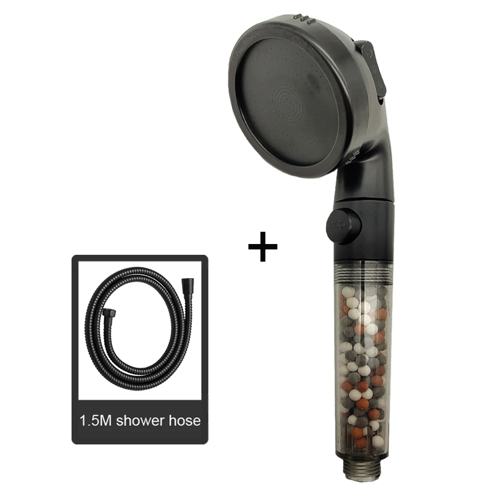 EcoFlow Handheld Showerhead with Adjustable Pressure & Water-Saving Features