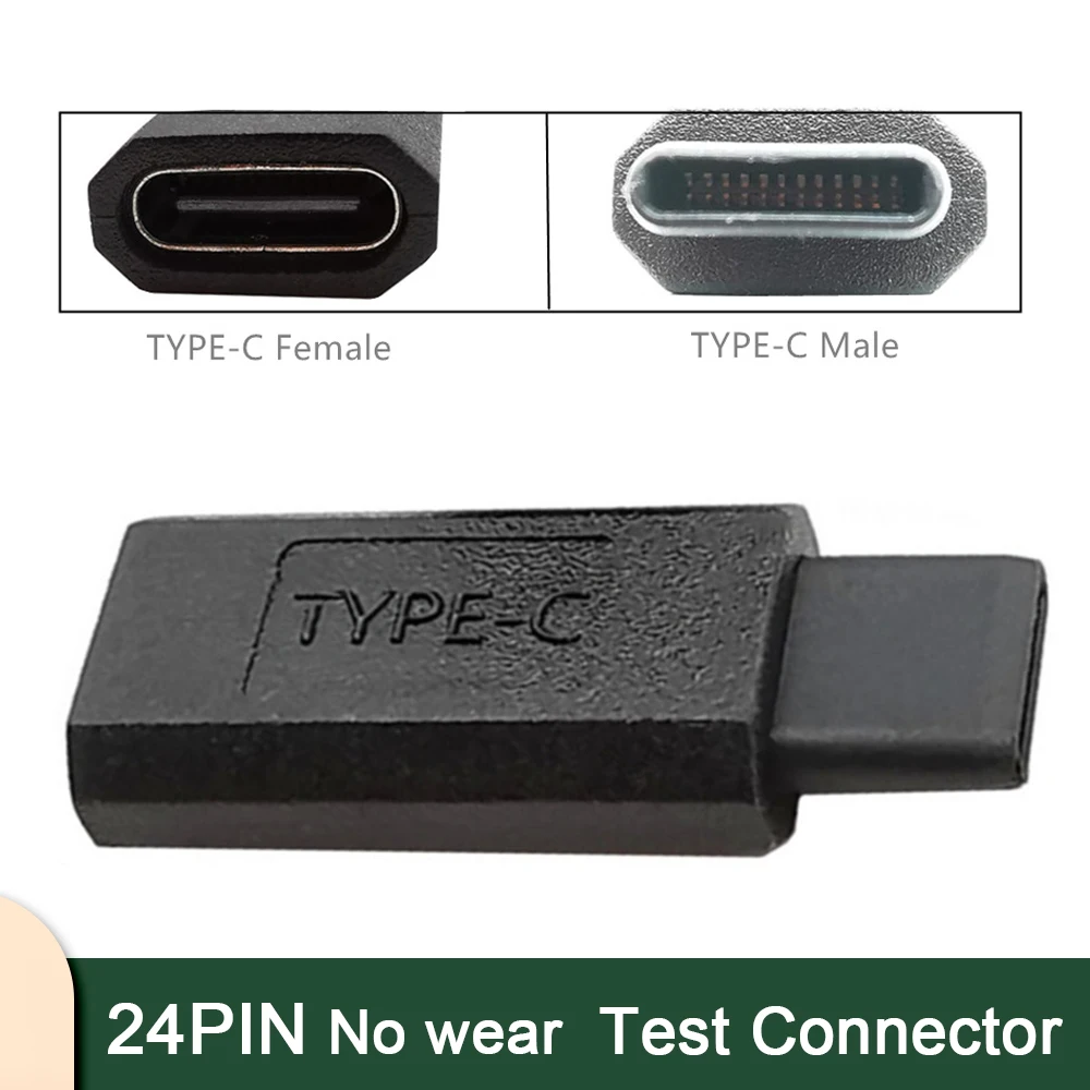 

All-plastic USB C 24-pin Male-to-female Type-C Device No Wear Test Connector, Anti-static, No Trace Protection of The Device