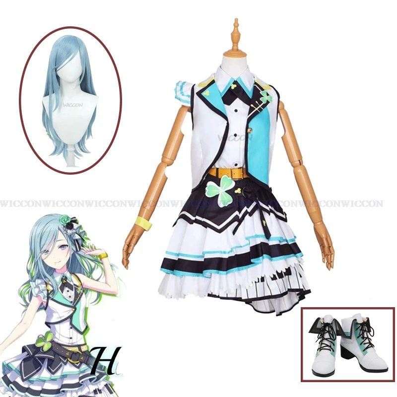 

Project Sekai Colorful Stage Hinomori Shizuku Cosplay MORE MORE JUMP Cosplay Costume Wig Shoes Uniform Cosplay Stage Costume